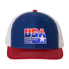 USA Drinking Team Logo Red/White & Blue Trucker Hat