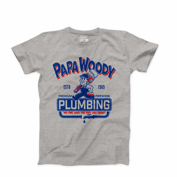Papa Woody Plumbing T-Shirt - USA Drinking Team Papa Woody Plumbing T-Shirt - USA Drinking Team