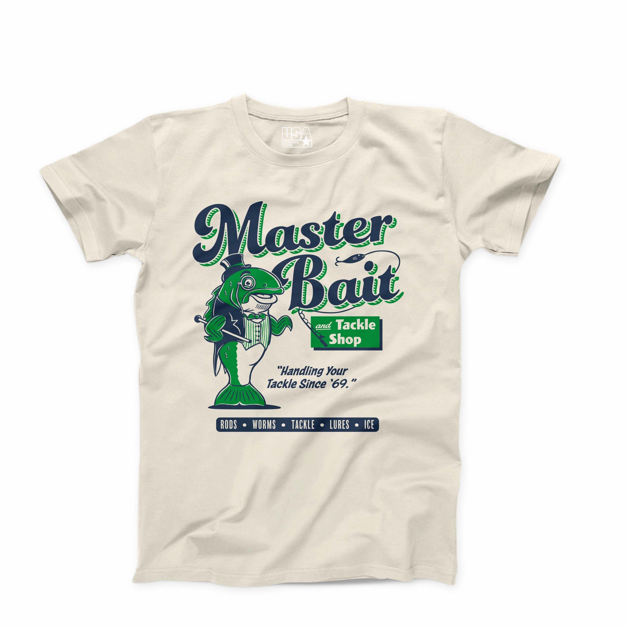 Master Bait & Tackle Shop T-Shirt - USA Drinking Team