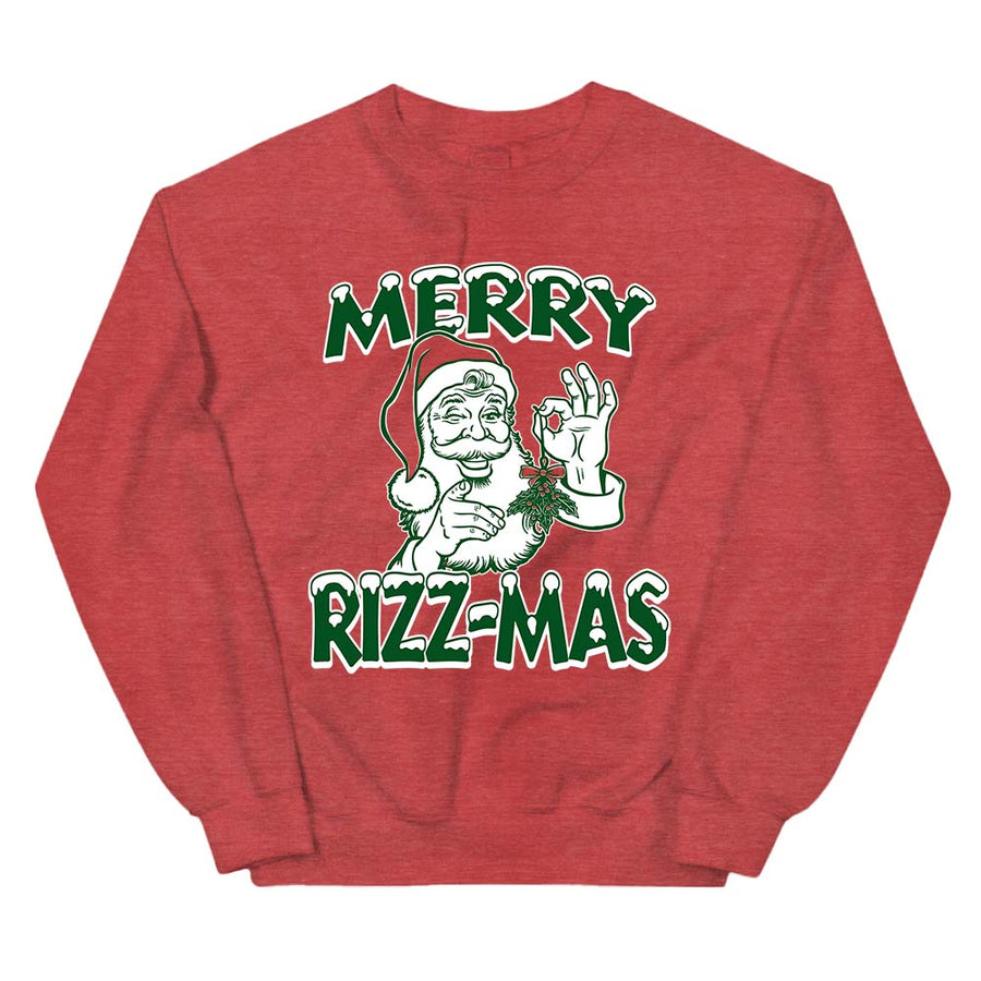 Merry Rizz-Mass Ugly Christmas Crewneck Sweatshirt