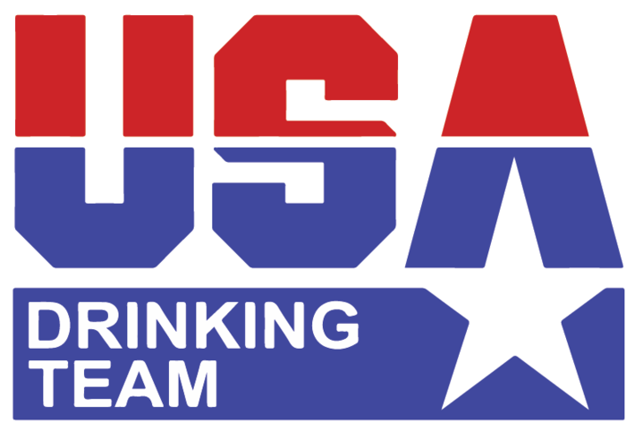 USA Drinking Team (White Pinstripe) Baseball Jersey