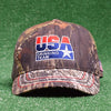 USA Drinking Team Logo Moss Camo Hat
