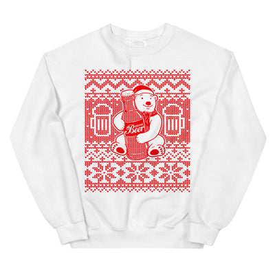 Drink Beer Ugly Christmas Crewneck Sweatshirt