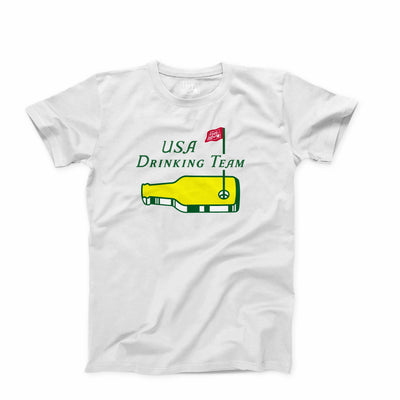 USA Drinking Team - Masters Parody T-Shirt (White)