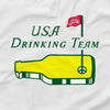 USA Drinking Team - Masters Parody T-Shirt (White)