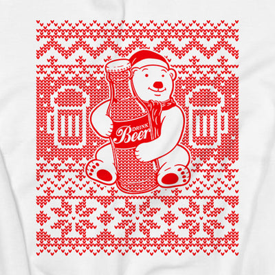 Drink Beer Ugly Christmas Crewneck Sweatshirt