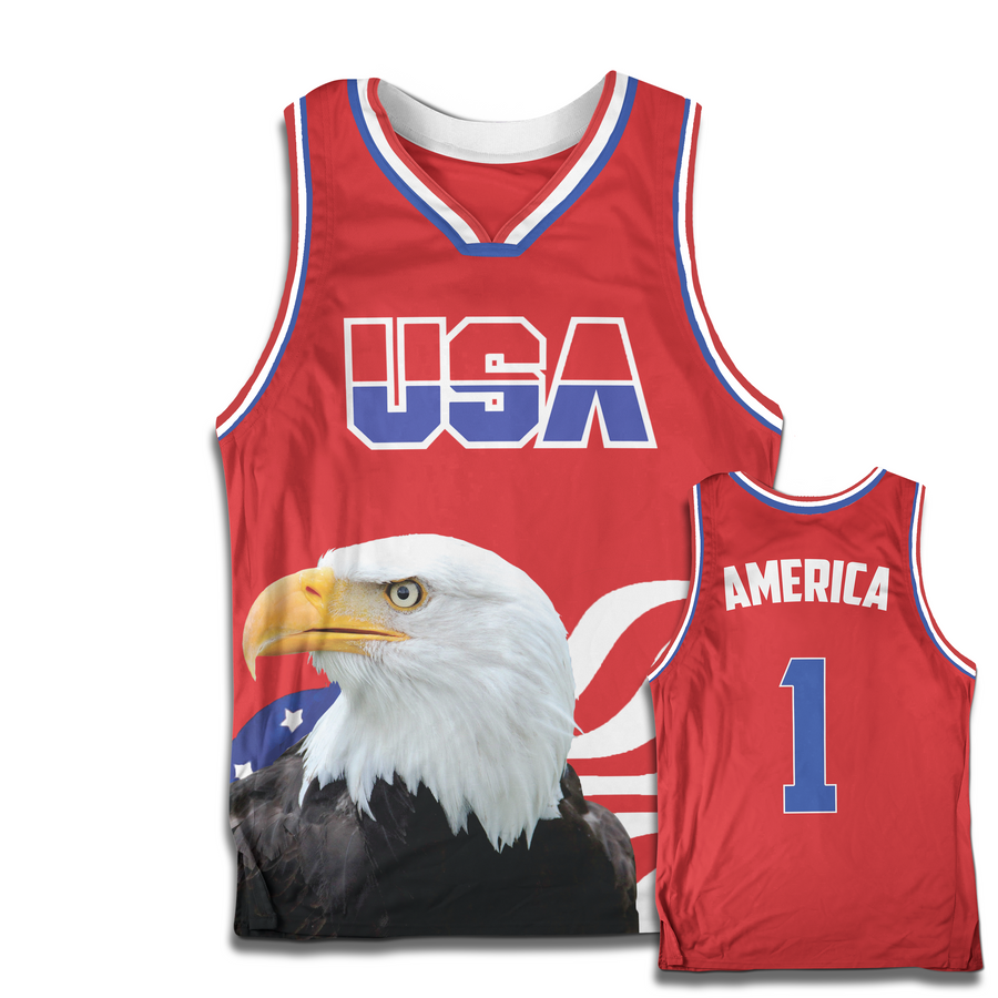 America - July 4th Baseball Jersey — Merry. Happy. Congrats