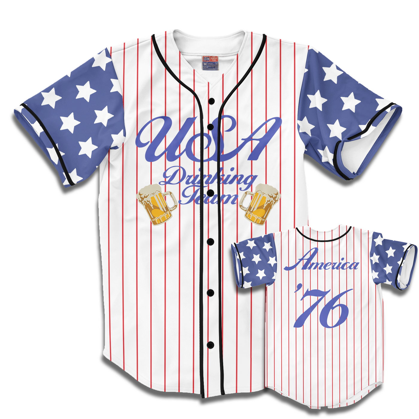 Smirnoff Vodka Camouflage Green United States Flag Baseball Jersey