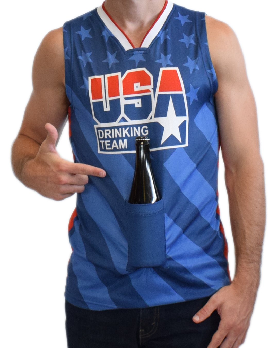 Texas Drinking Team Basketball Jersey - USA Drinking Team