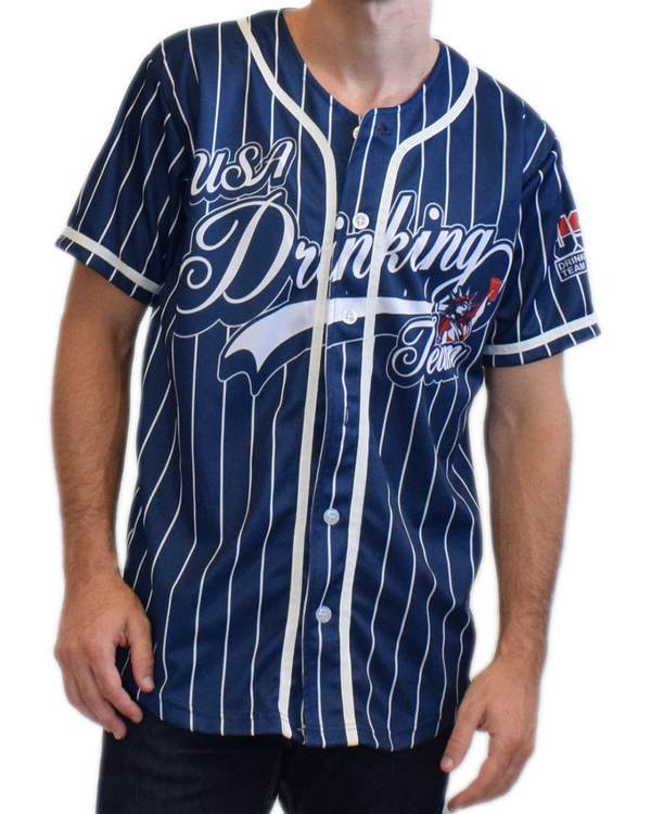 USA Baseball Jersey Camo (Black/White) - USA Drinking Team