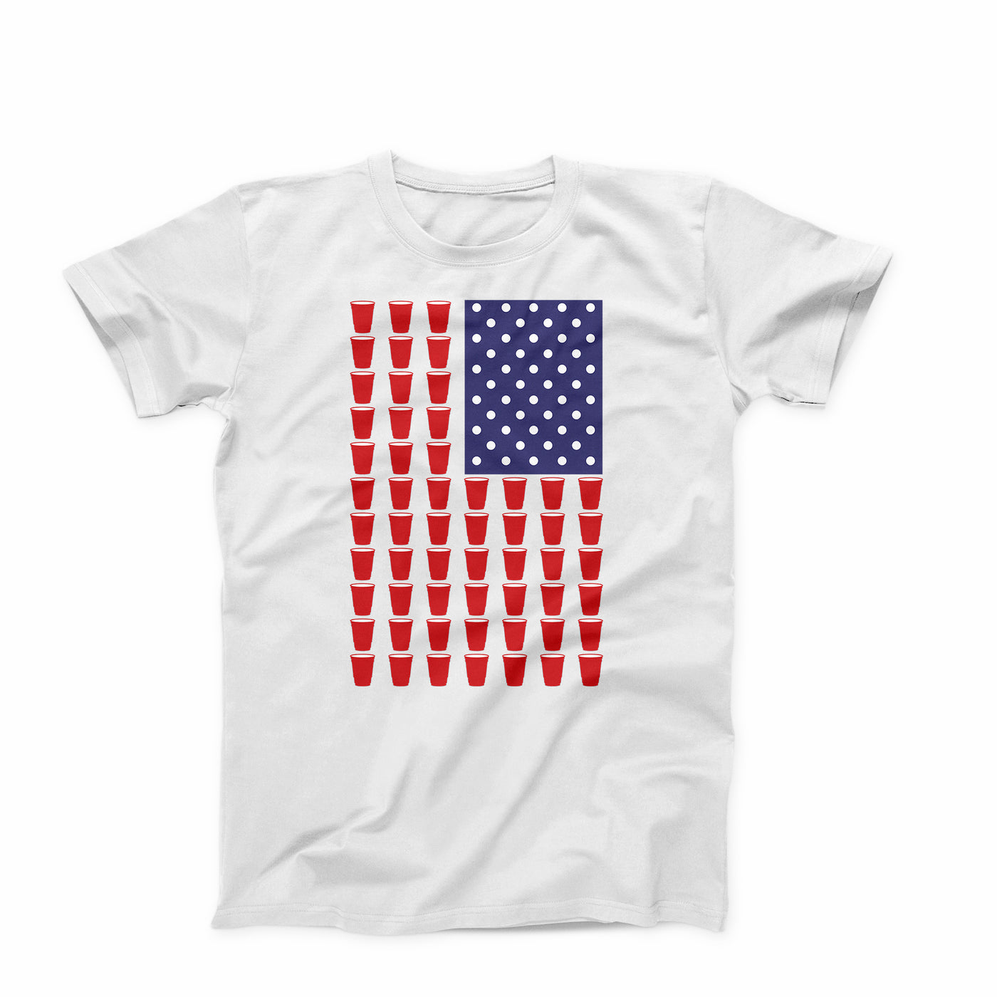 Beer Pong American Flag T-Shirt