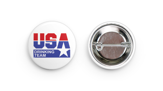 USA Drinking Team Button
