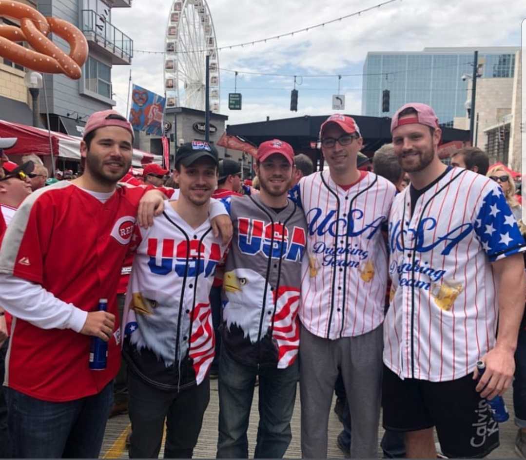Chicago Drinking Team Baseball Jersey - USA Drinking Team