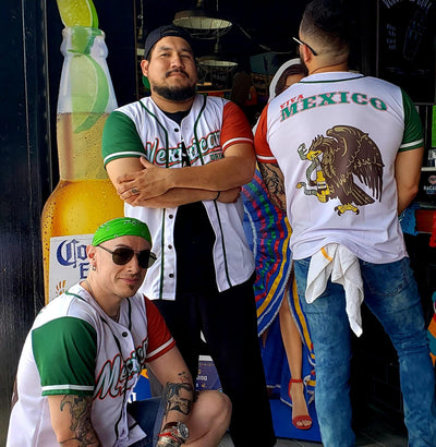 Black Custom Team Mexico Baseball Jersey Stitched Hip Hop Drinking Fans  Shirts