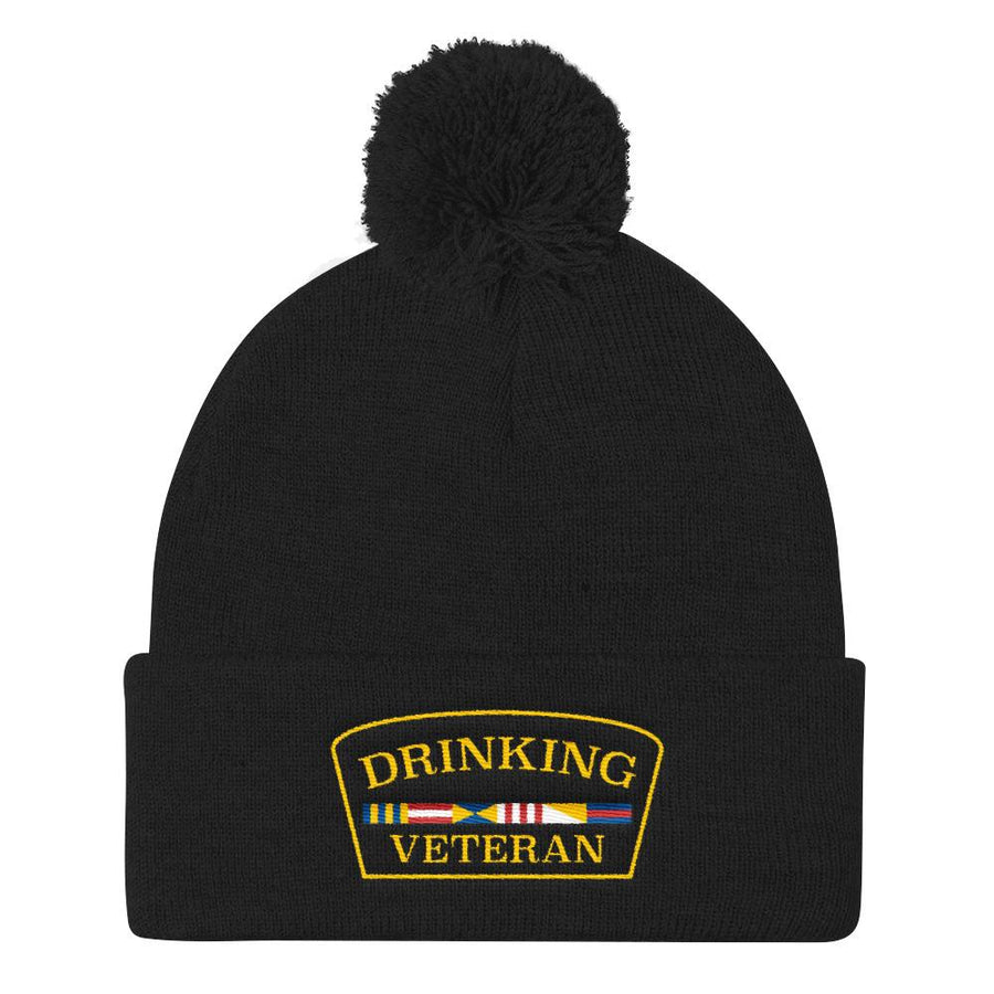 Drinking Veteran Pom Beanie